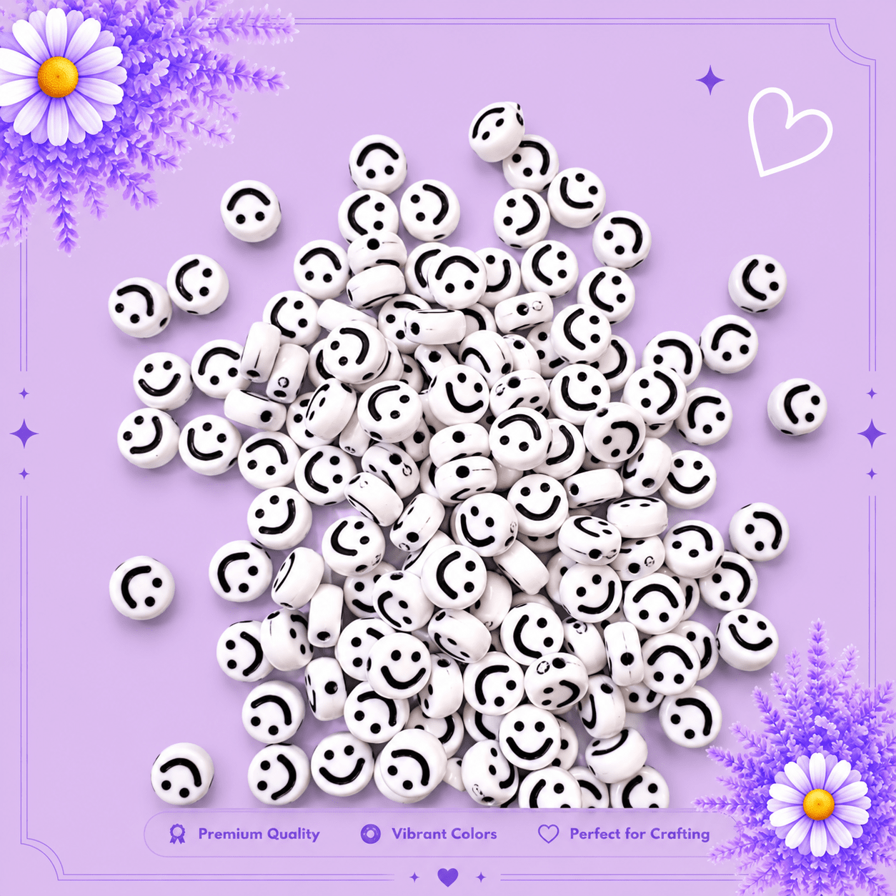 Smiley Face Beads