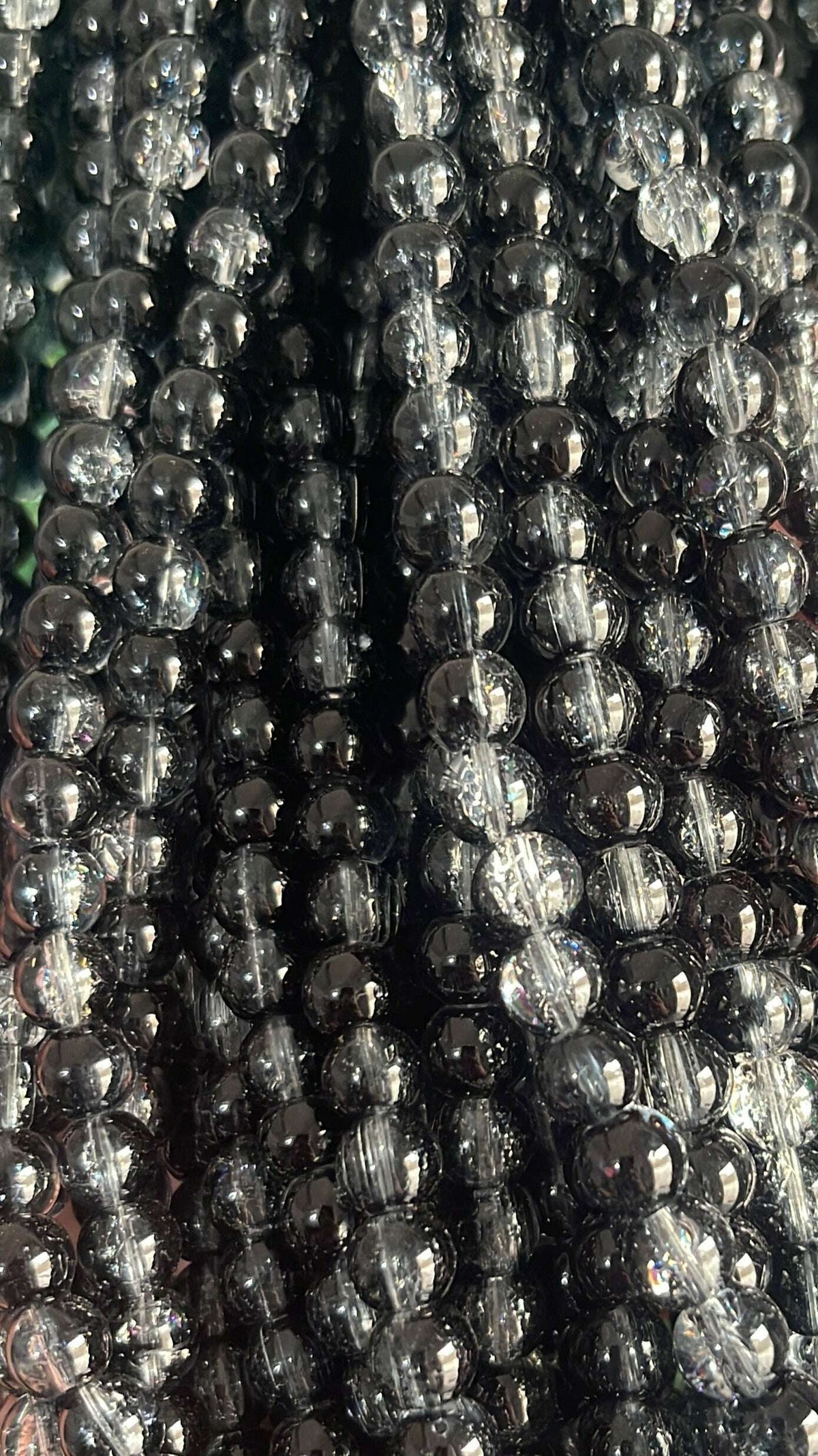 crack glass beads 8mm