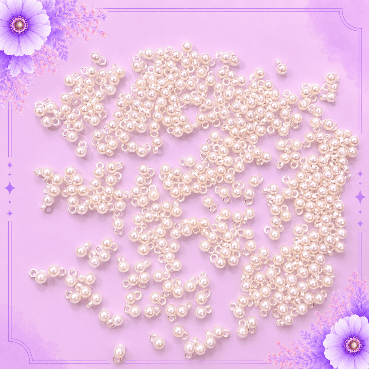 Pearl Round Acrylic Beads