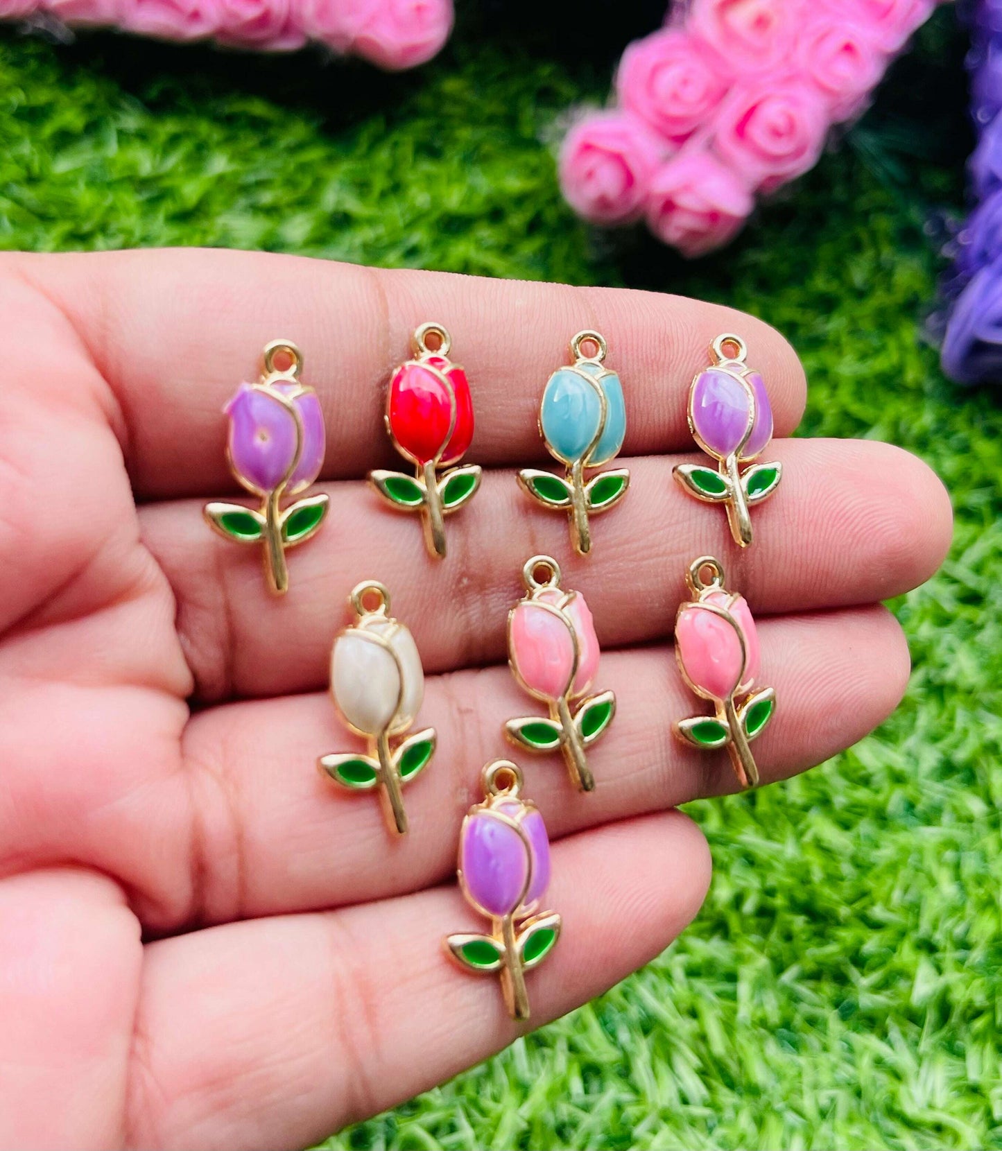 Charms 3d pendant 6 pcs