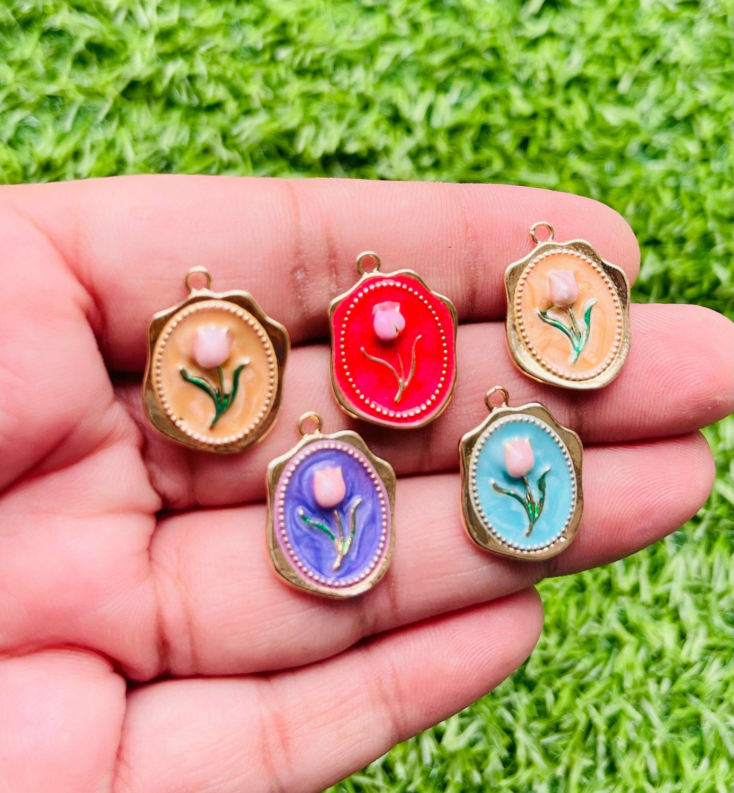Charms 3d pendant 6 pcs