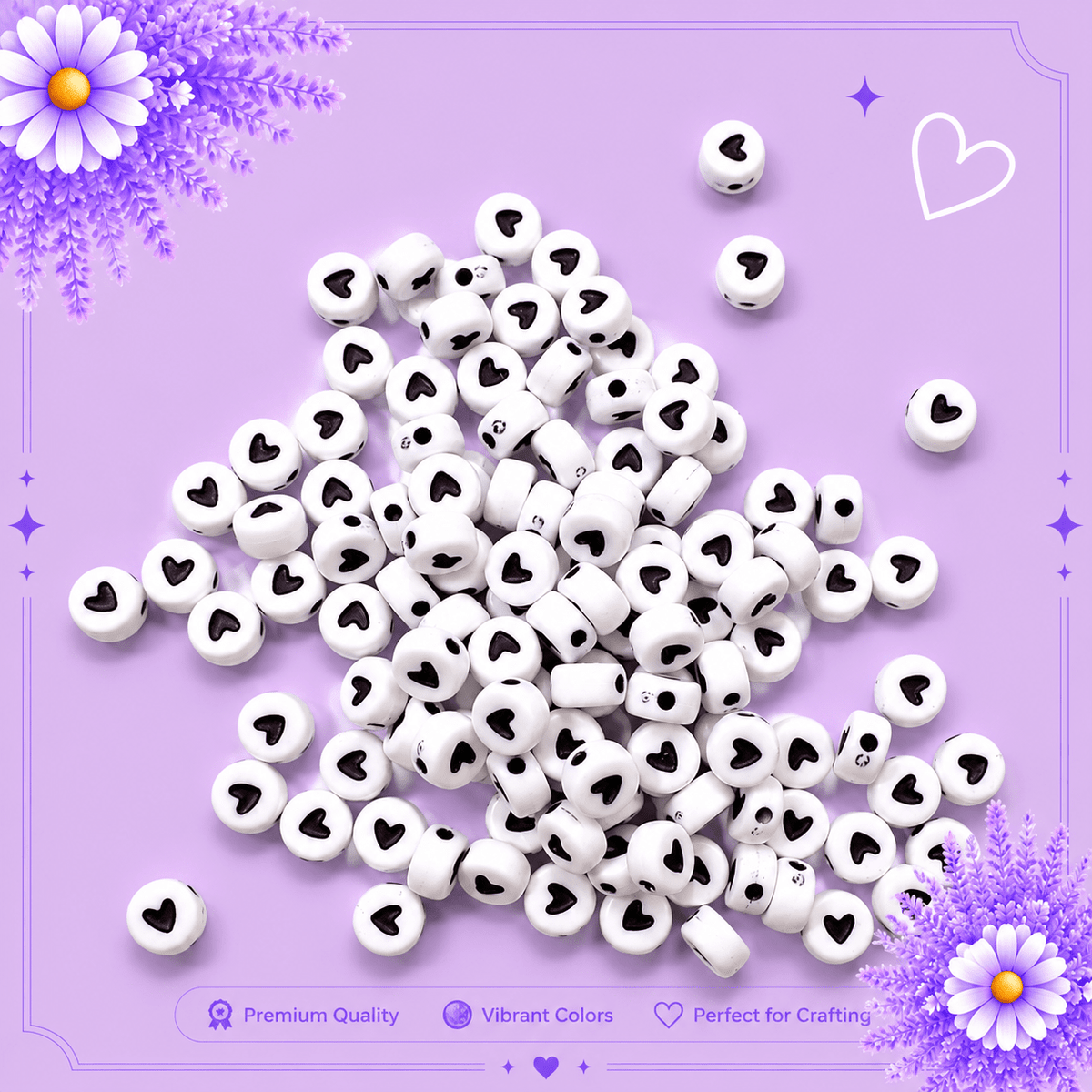 Black Heart Alphabets