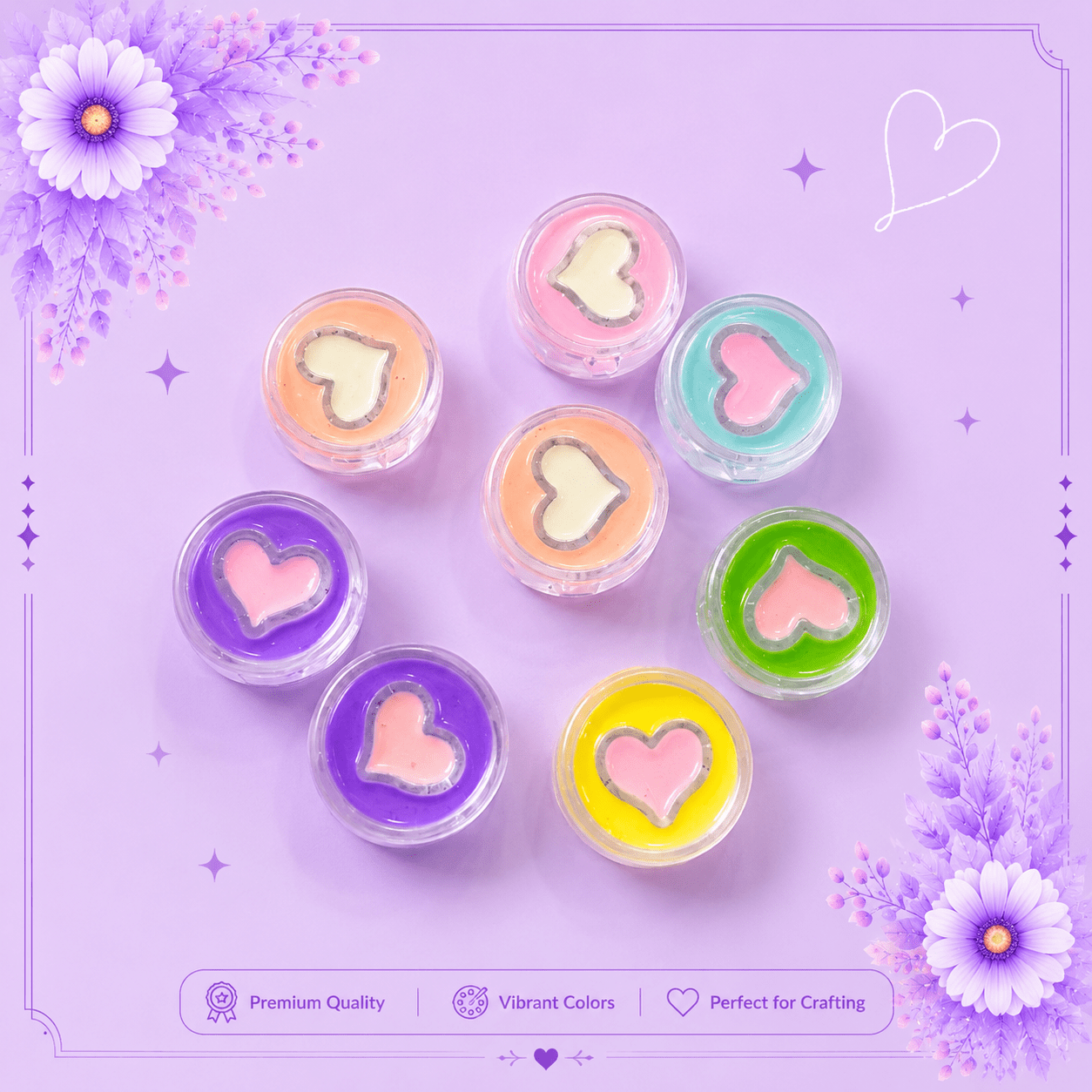 Heart Tube Beads