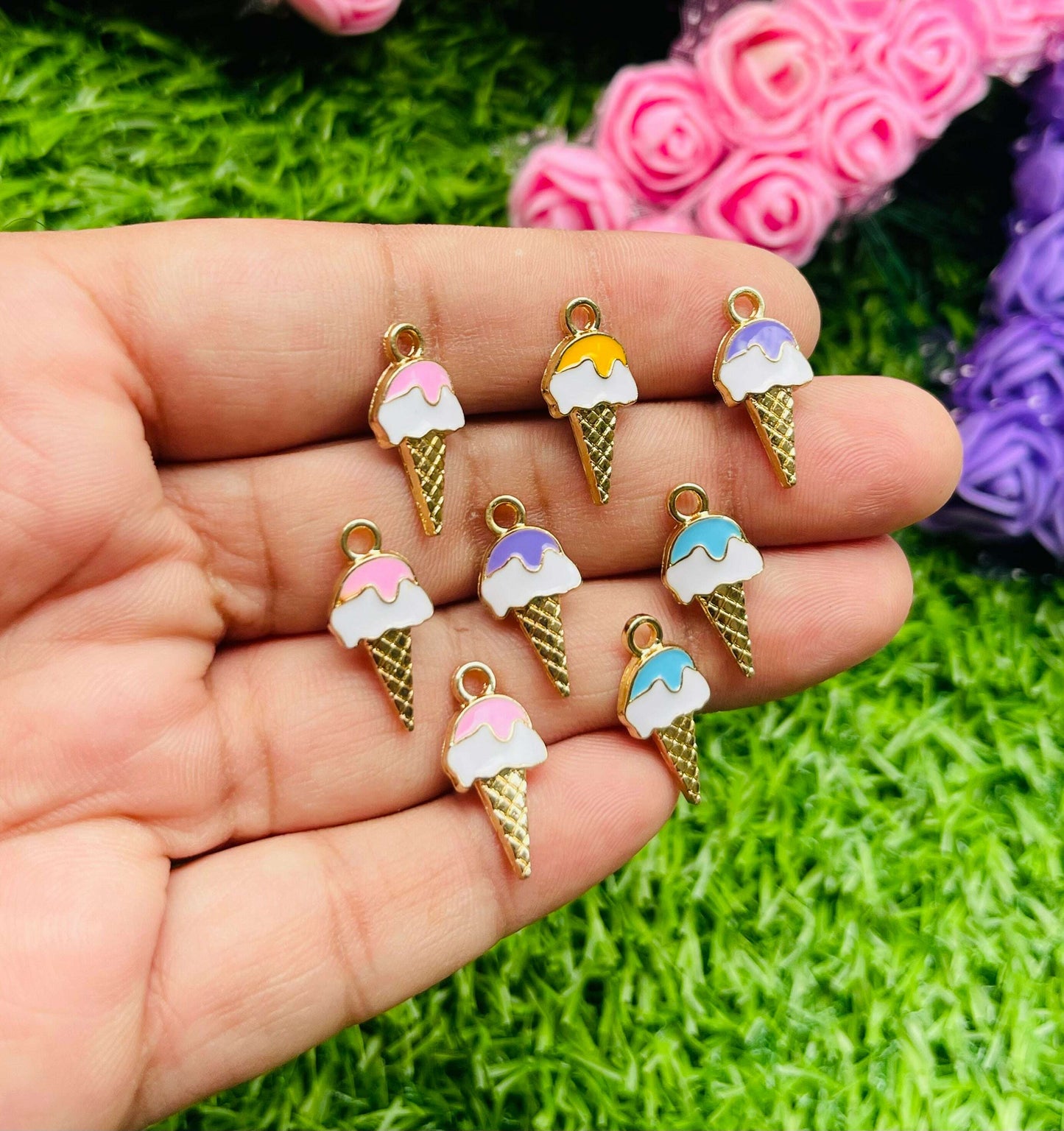 Charms 3d pendant 6 pcs