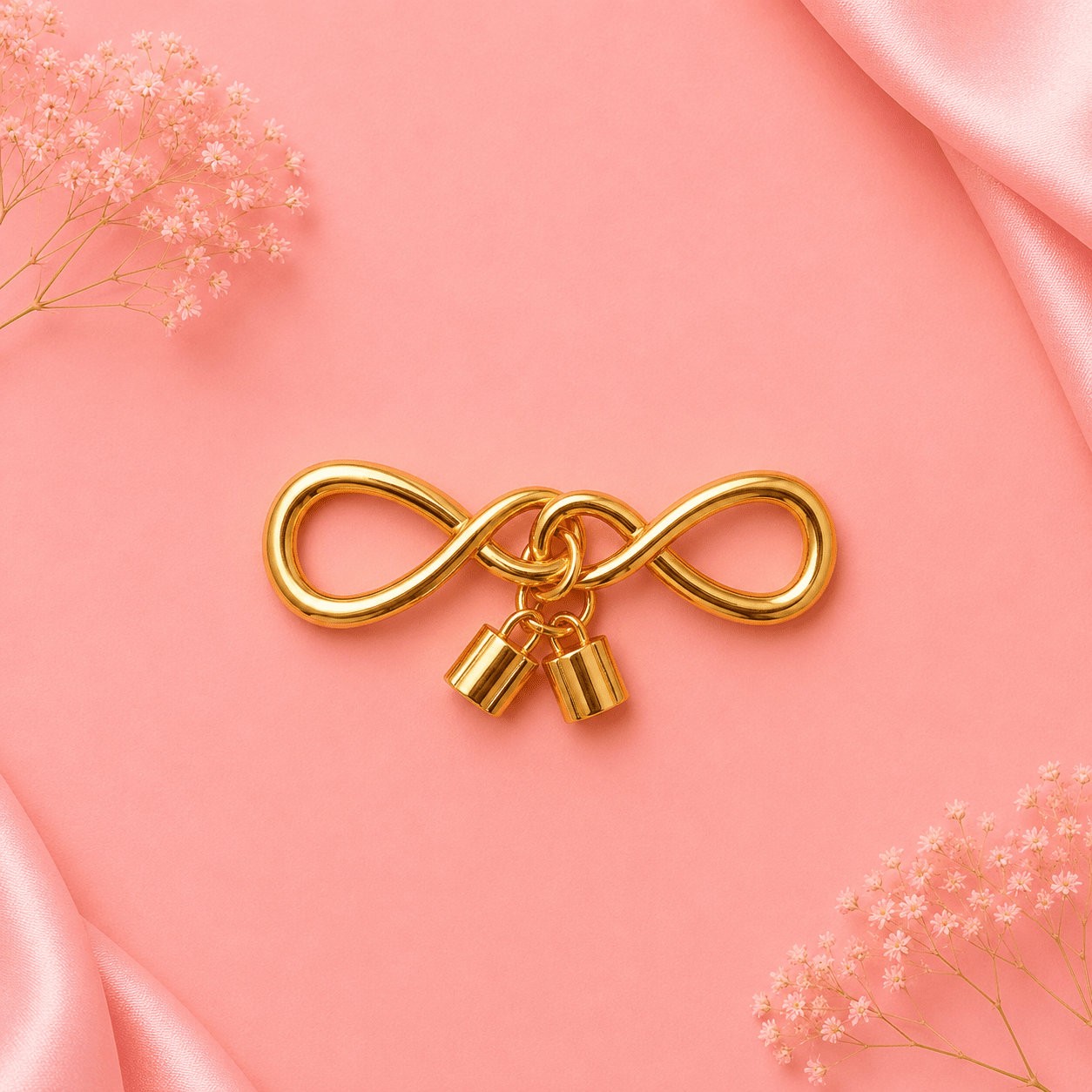 Gold Infinity Bag Connector Charm