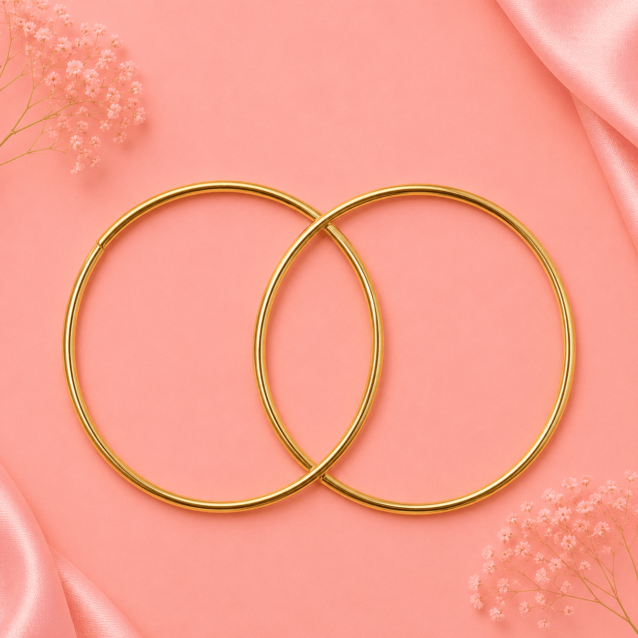 Round Metal Bag Handles – Gold Purse Handles (1 Pair)