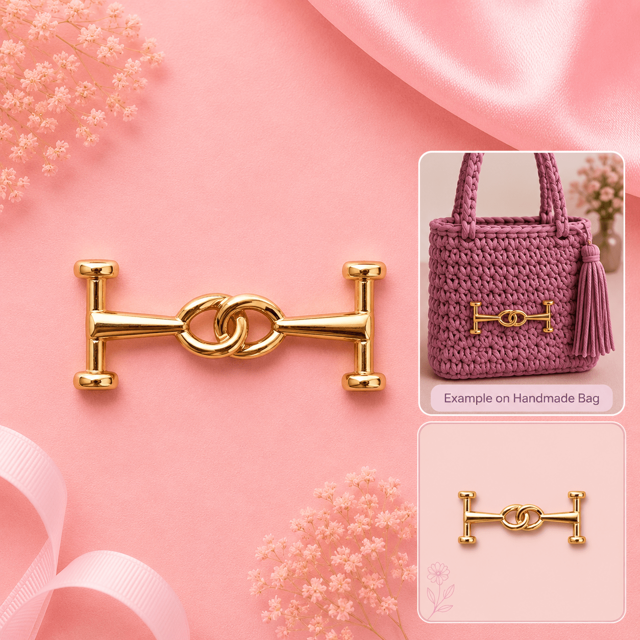 Gold Interlocking Bag Connector