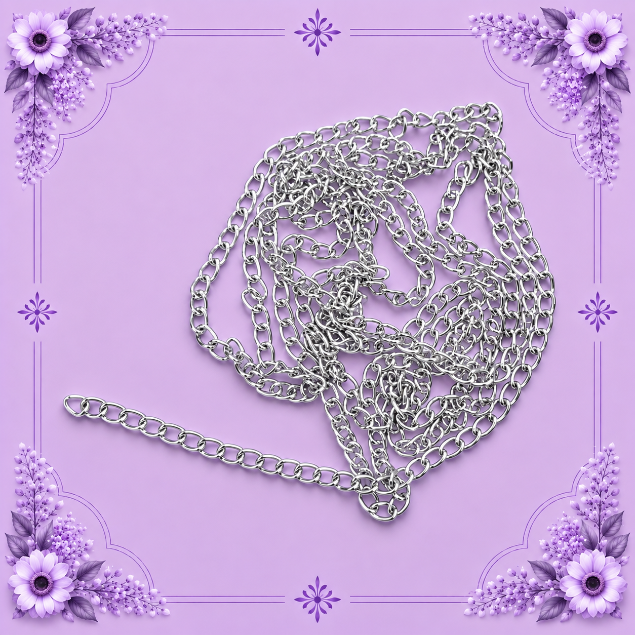 Silver-Plated Jewelry Chain