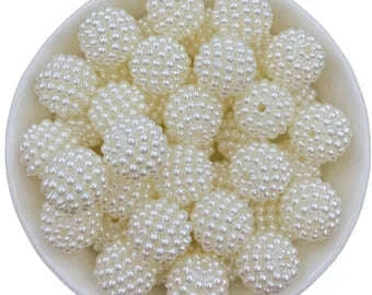 Berry ball Pearl white