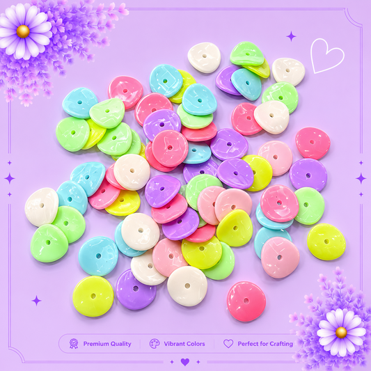 Pastel Round Spacer Beads