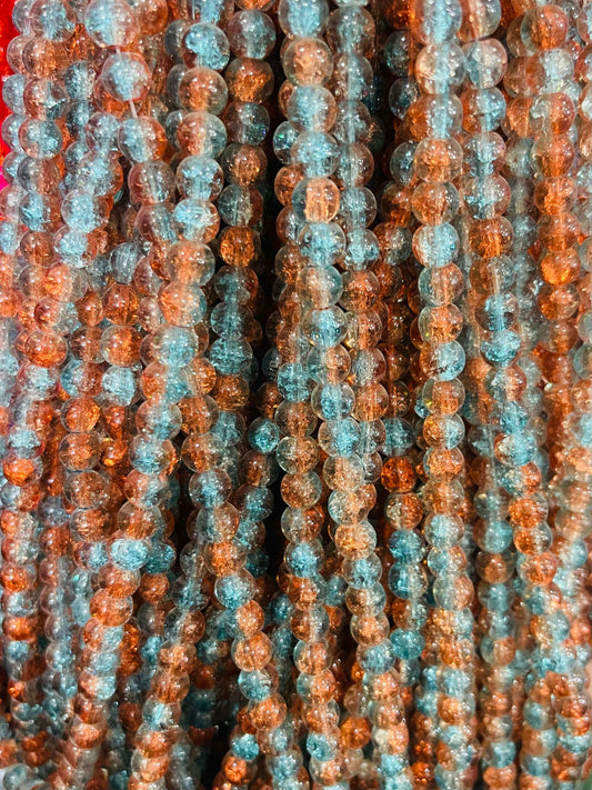 Crack Glass beads 8mm