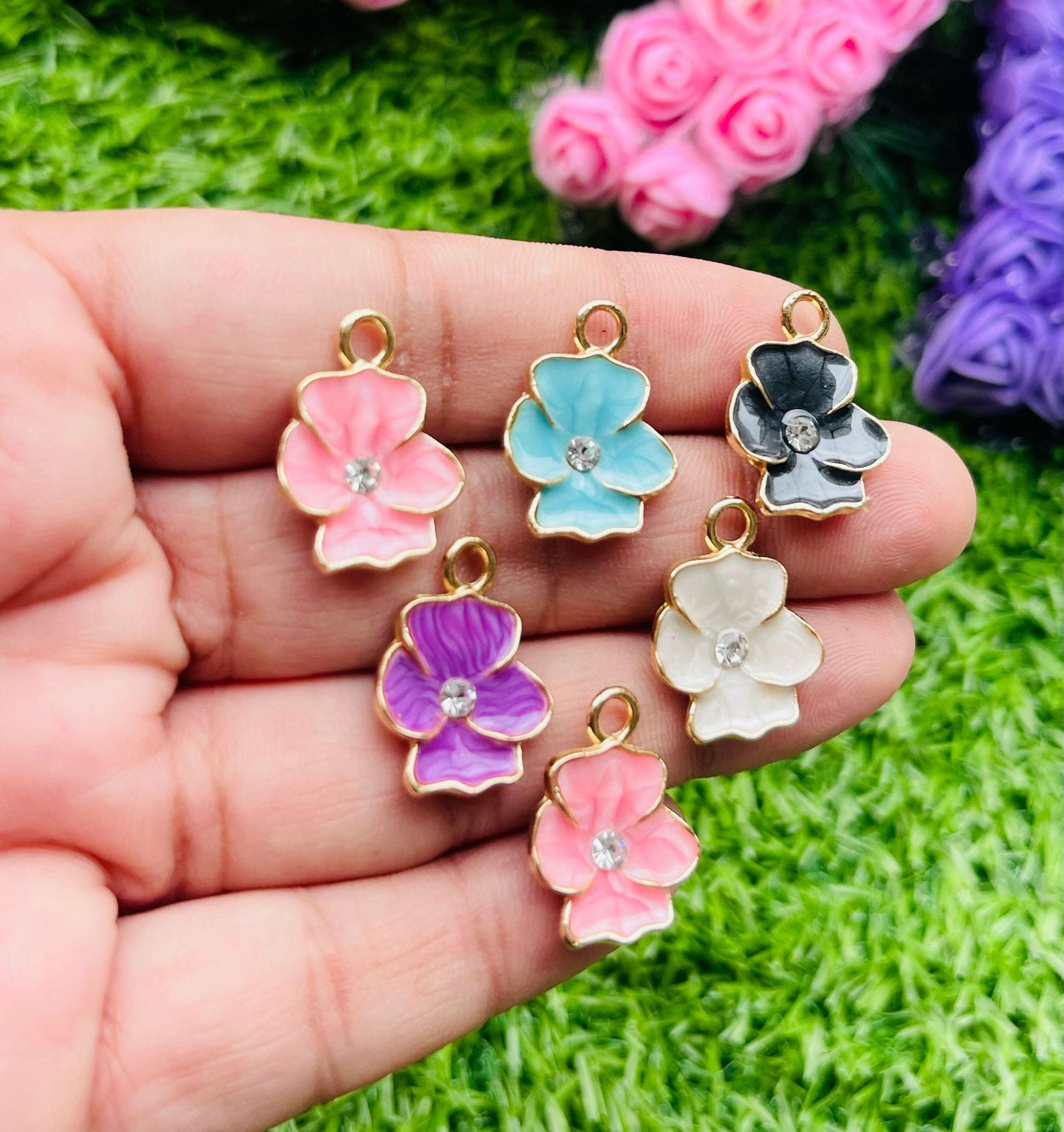 Charms 3d pendant 6 pcs