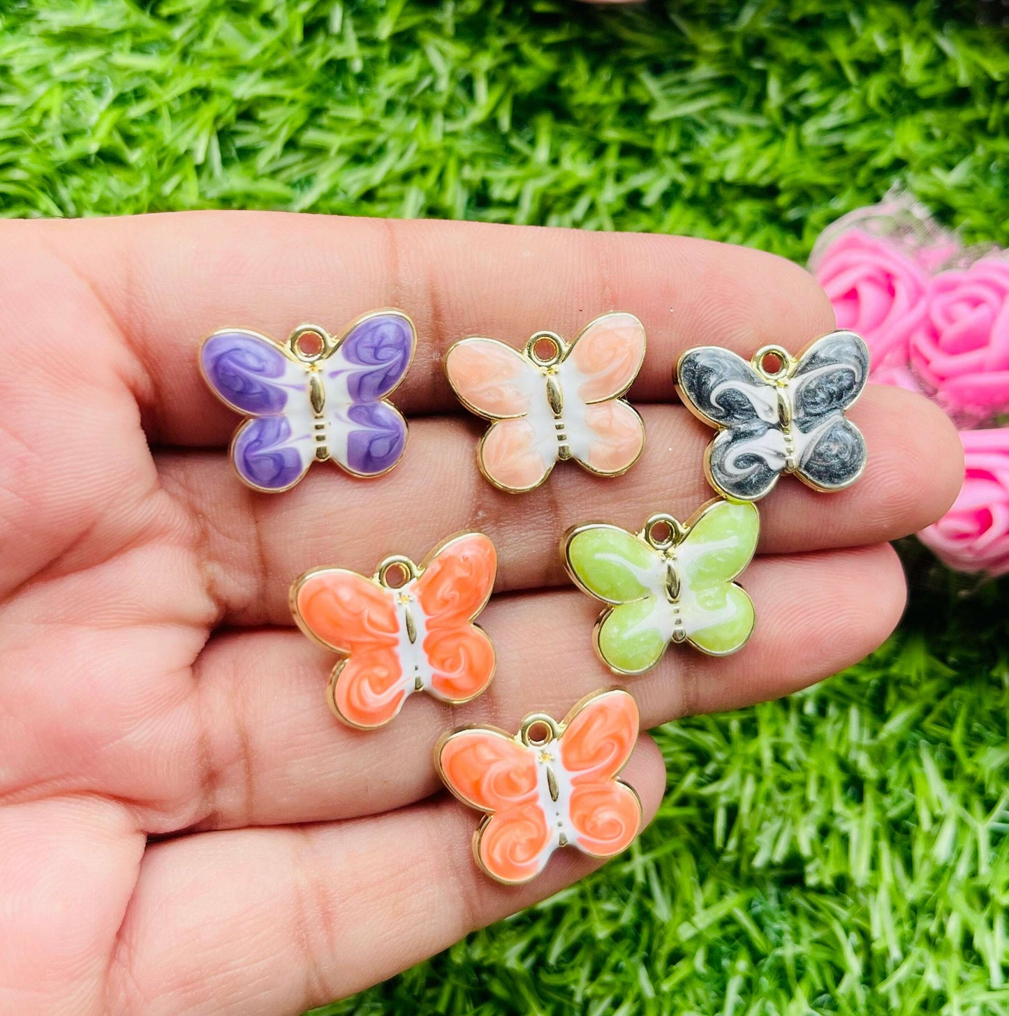 Charms 3d pendant 6 pcs