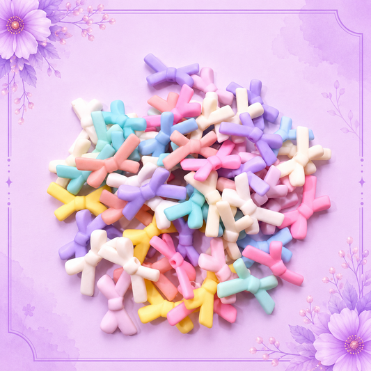 Matte Cross Acrylic Beads