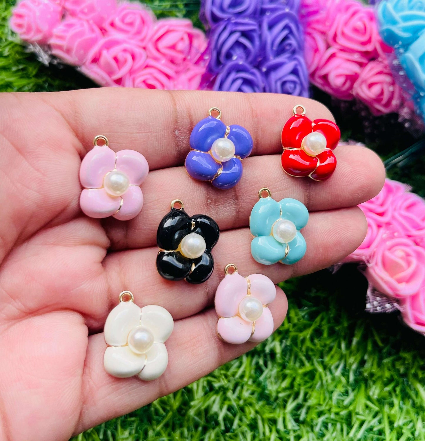 Charms 3d pendant 6 pcs
