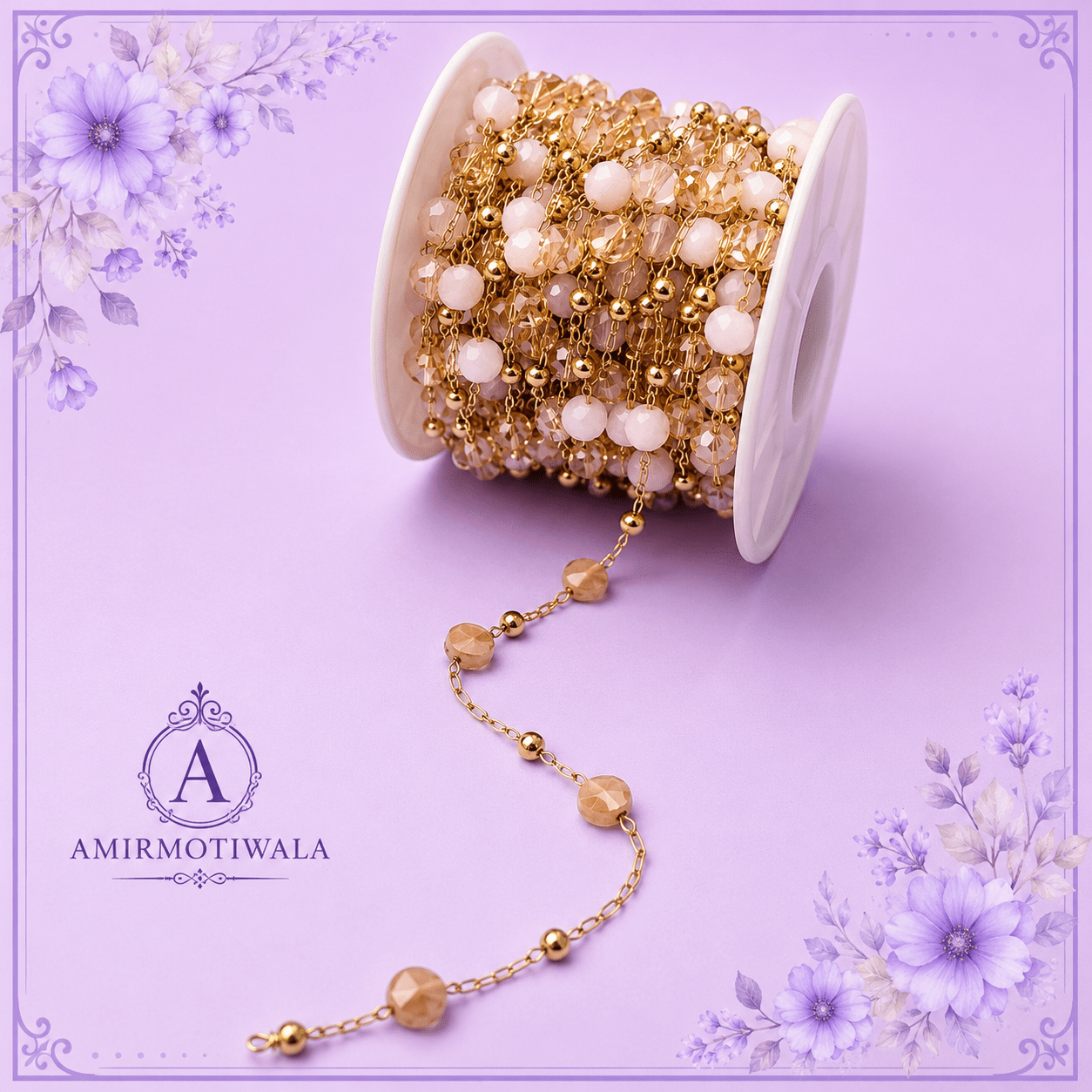 Gold-plated rosary chain