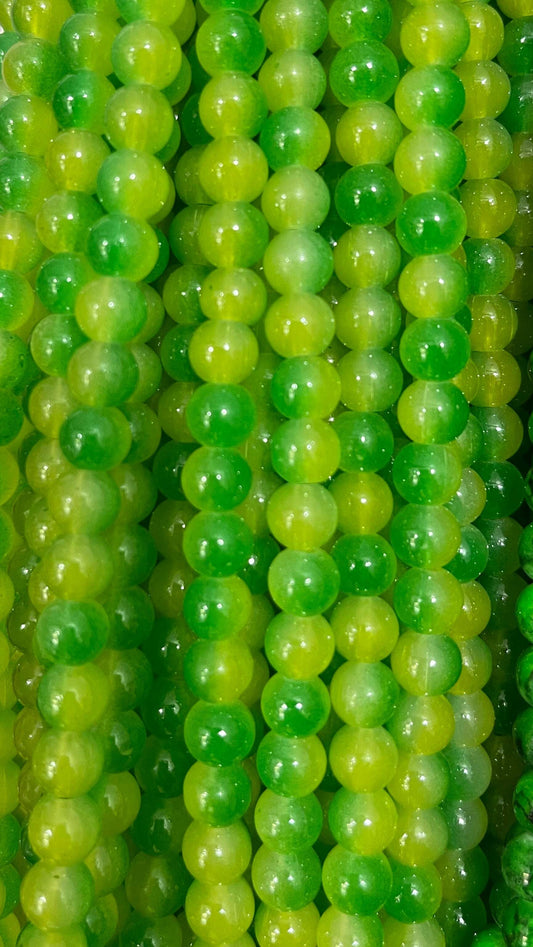 Multicolor glass beads 8mm