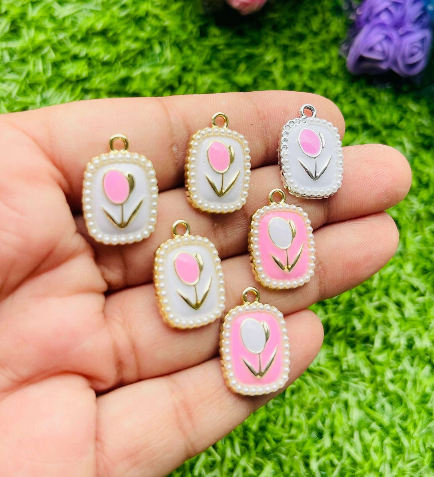 Charms 3d pendant 6 pcs