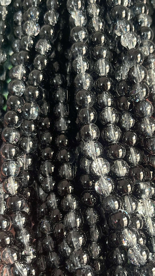 crack glass beads 8mm