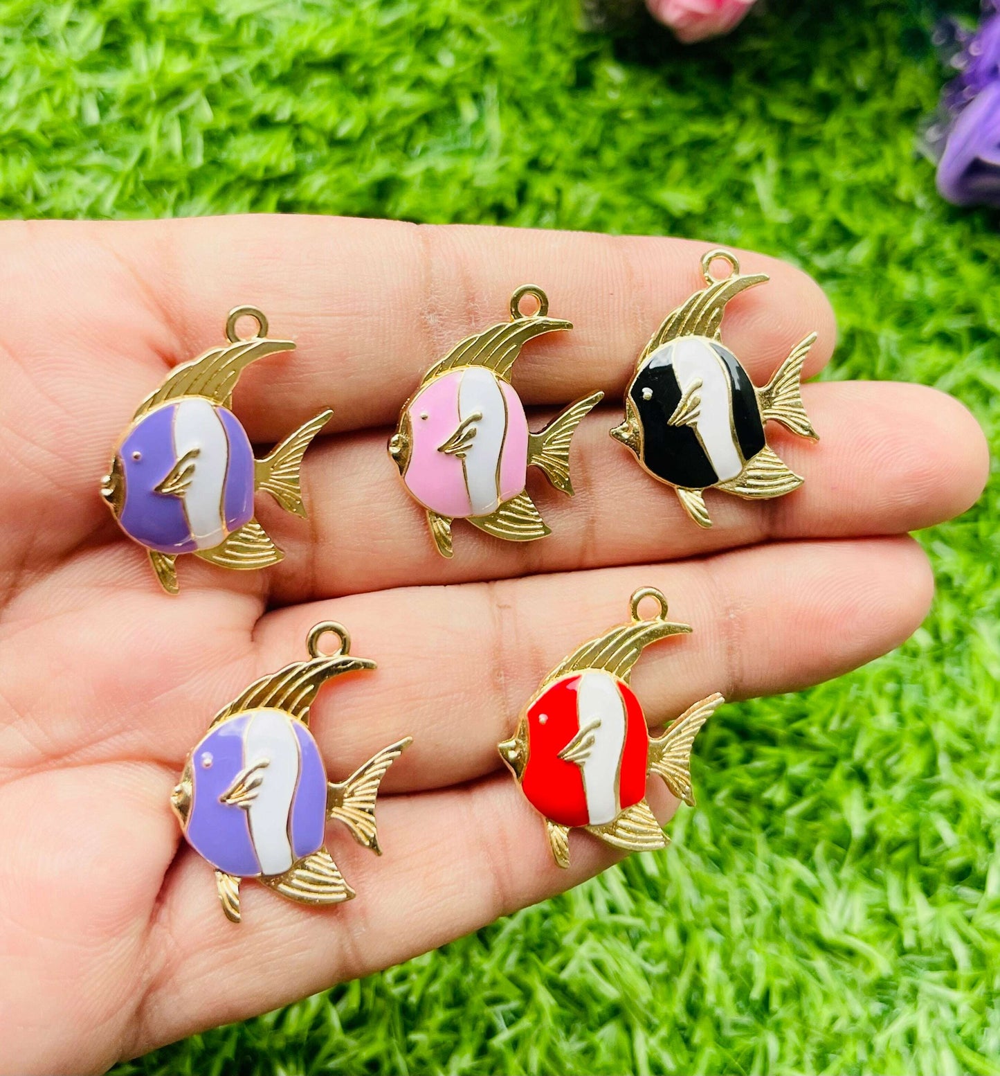 Charms 3d pendant 6 pcs