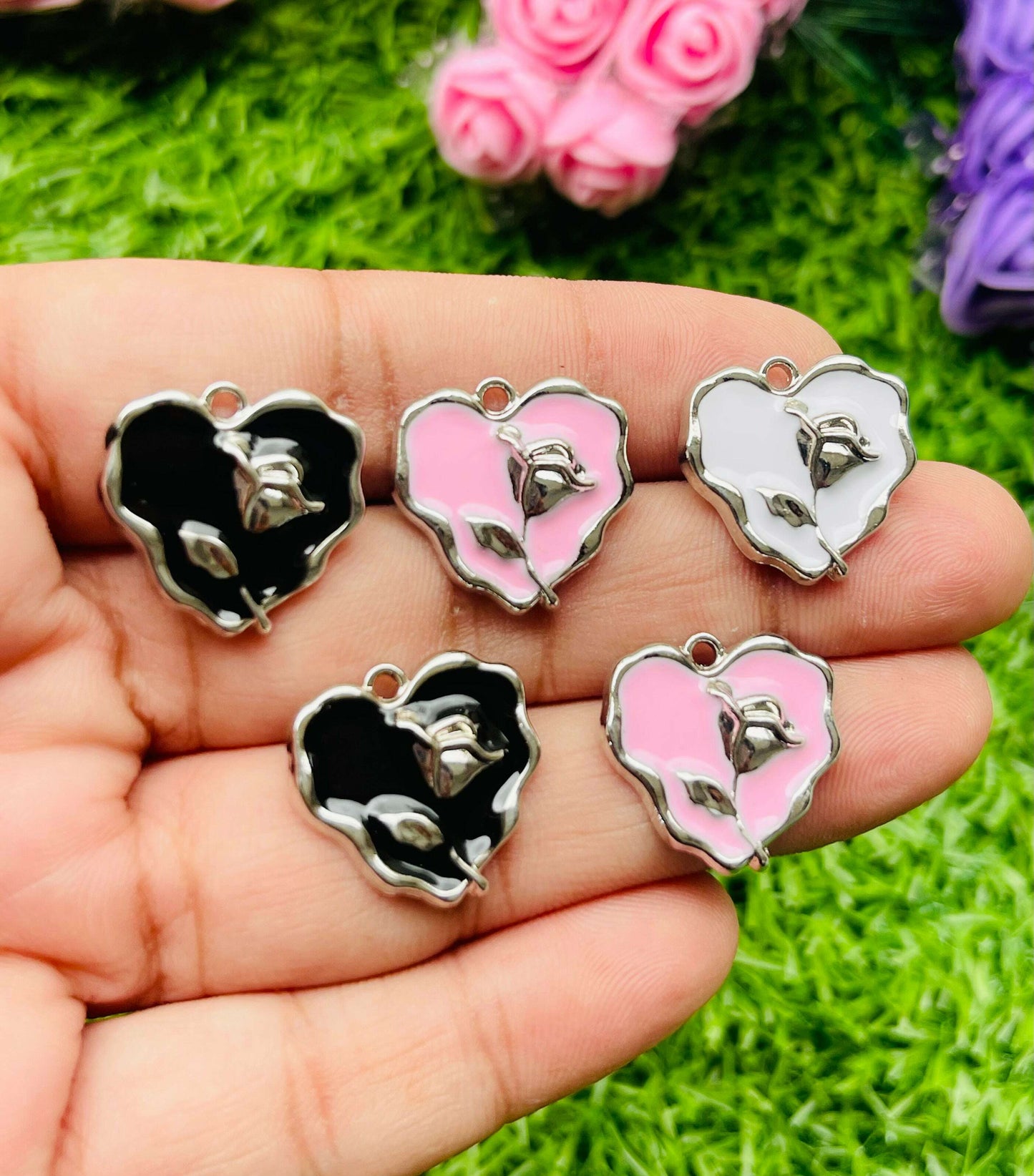 Charms 3d pendant 6 pcs