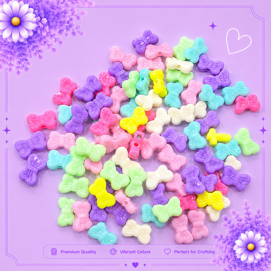 Pastel Bow Craft Beads