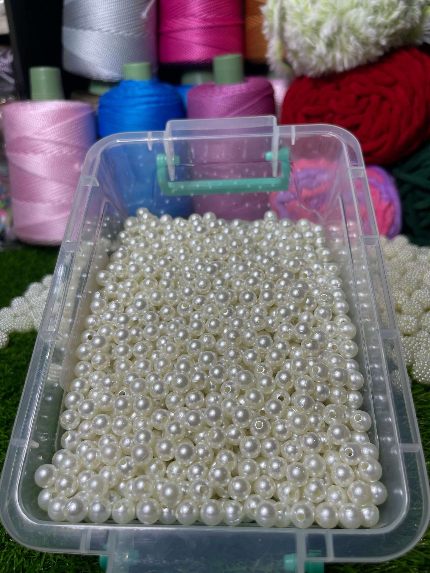 Pearl beads white 8mm