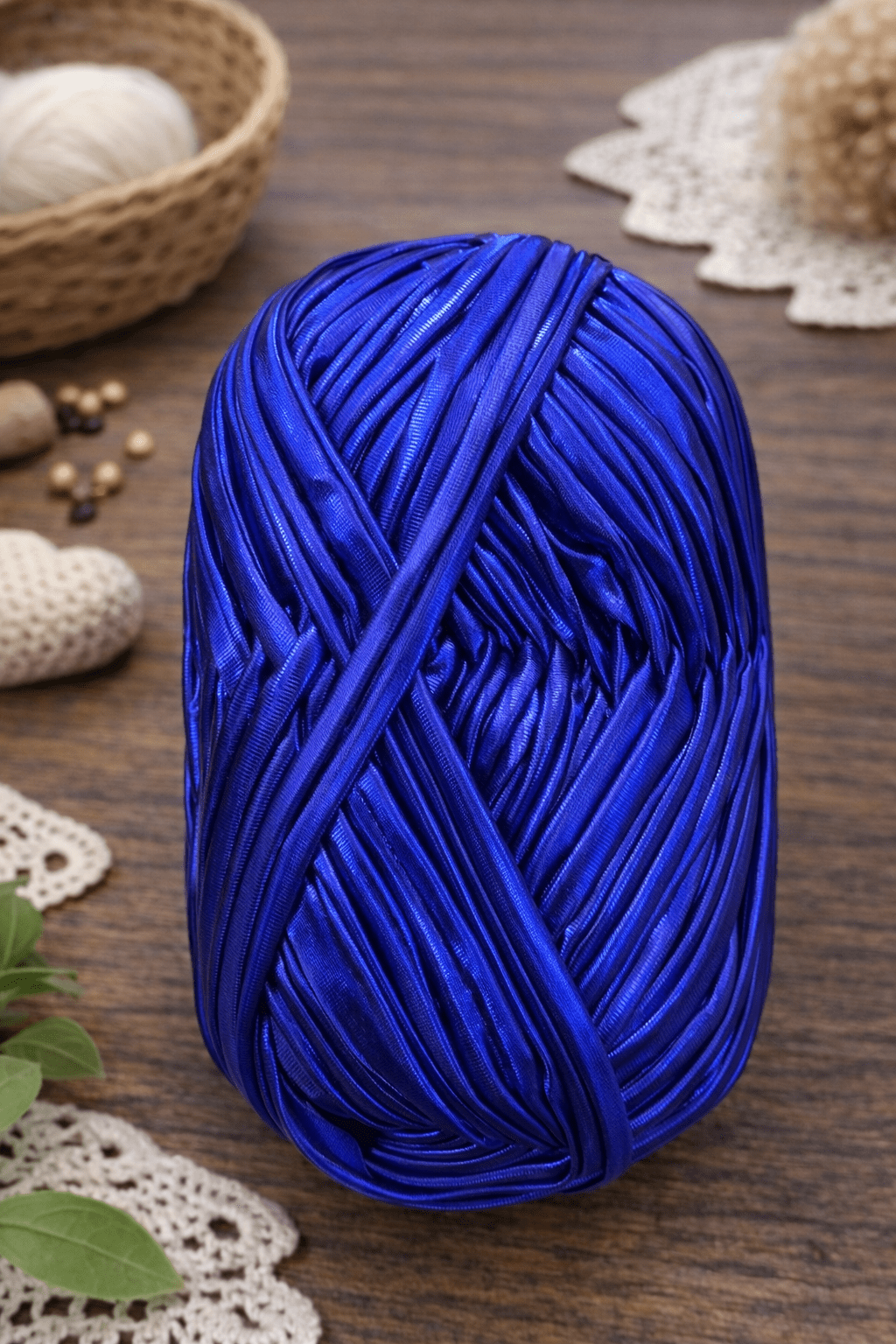 Dark Blue Metallic yarn