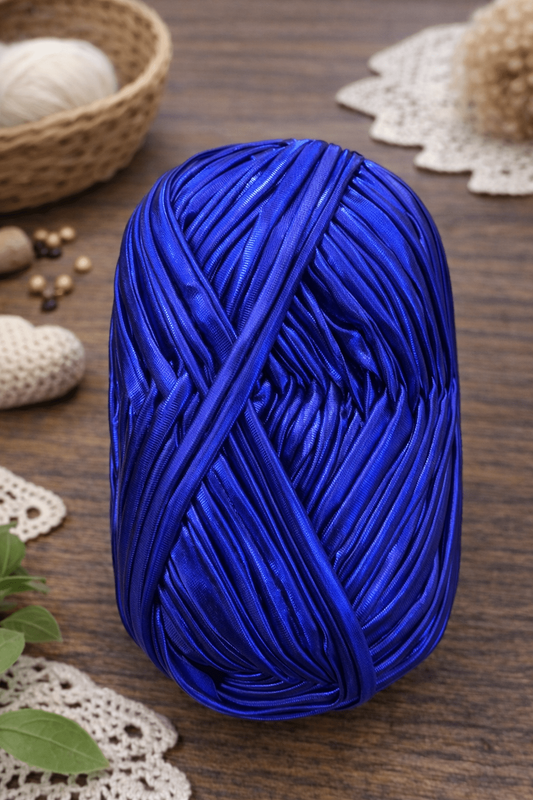 Dark Blue Metallic yarn