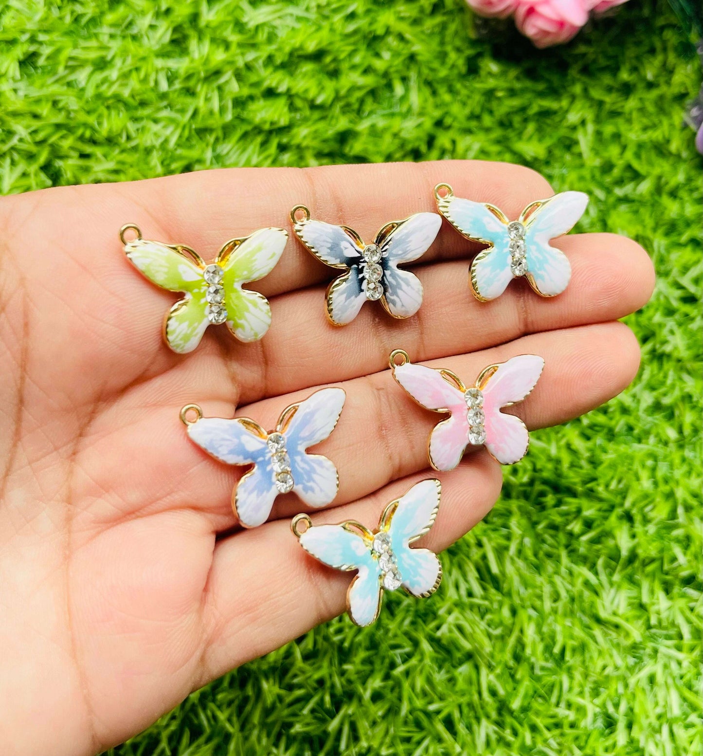 Charms 3d pendant Large 6 pcs