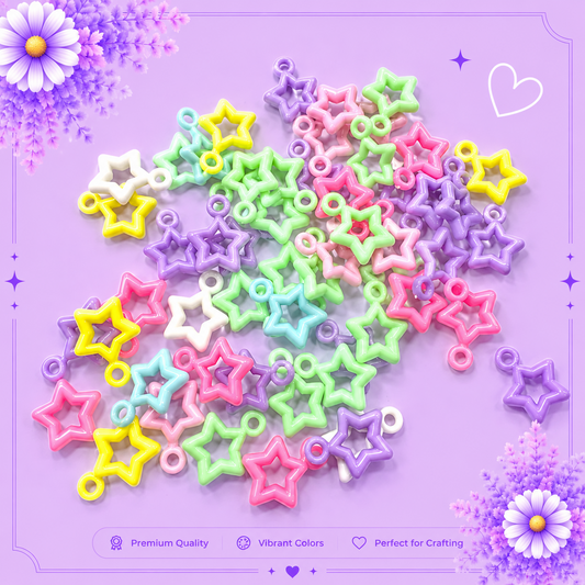 Pastel Star Charms