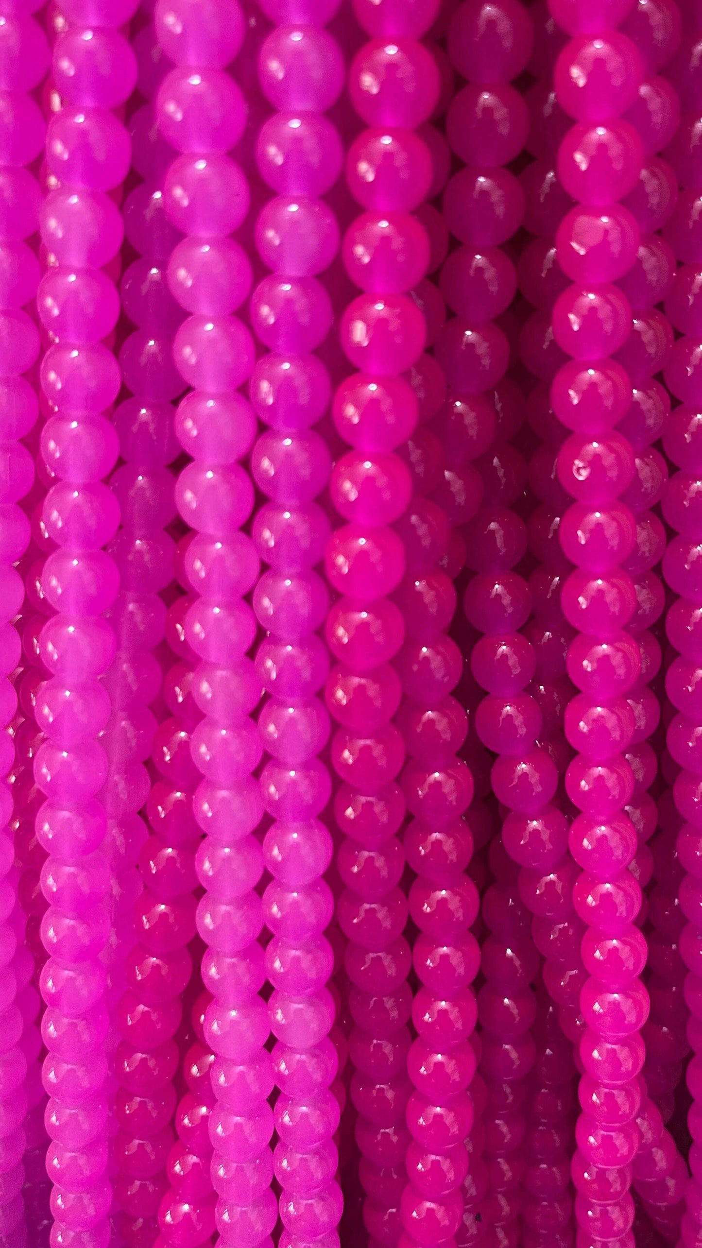 Plane glass beads 8mm