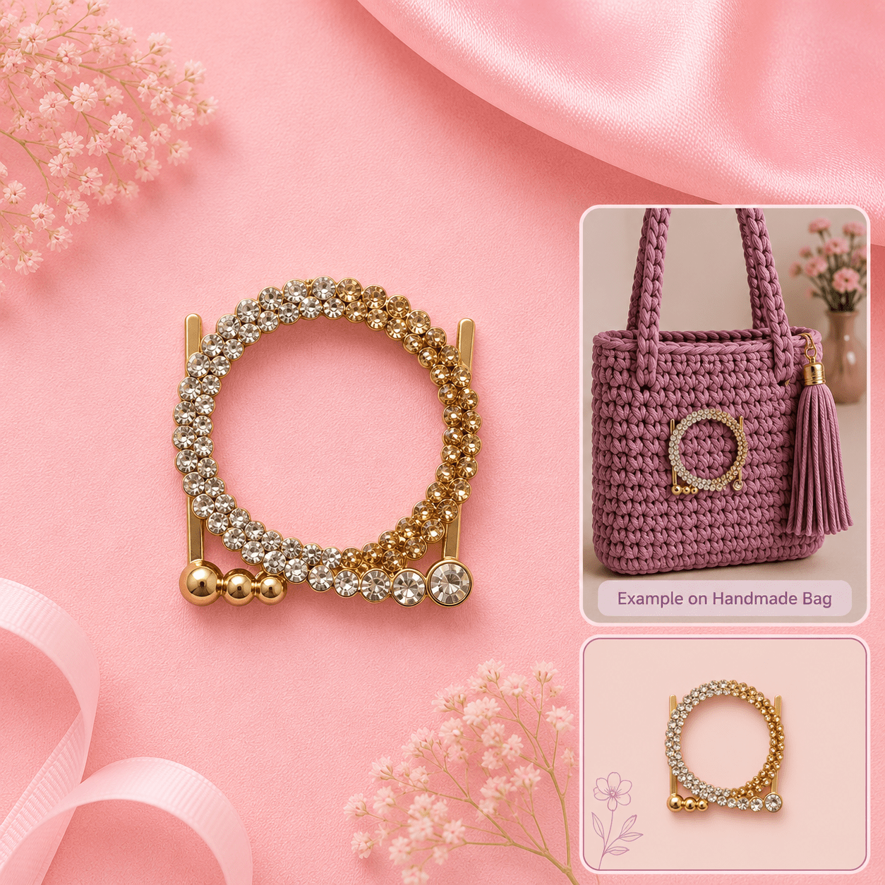 Crystal Circle Bag Connector