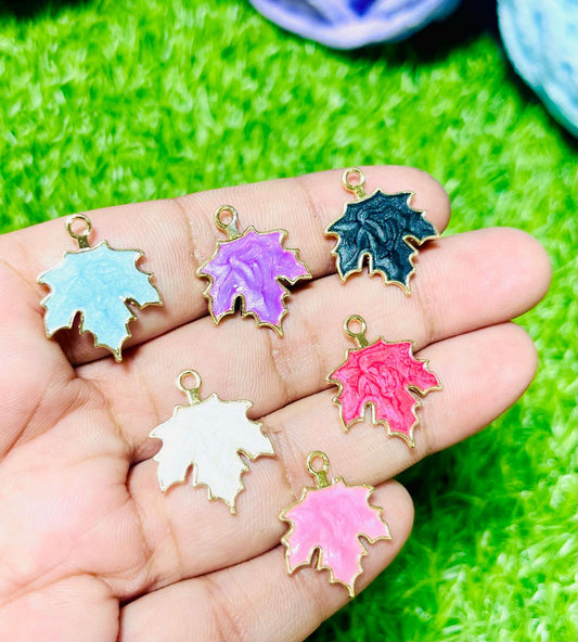 Leaf Charms 6 pcs