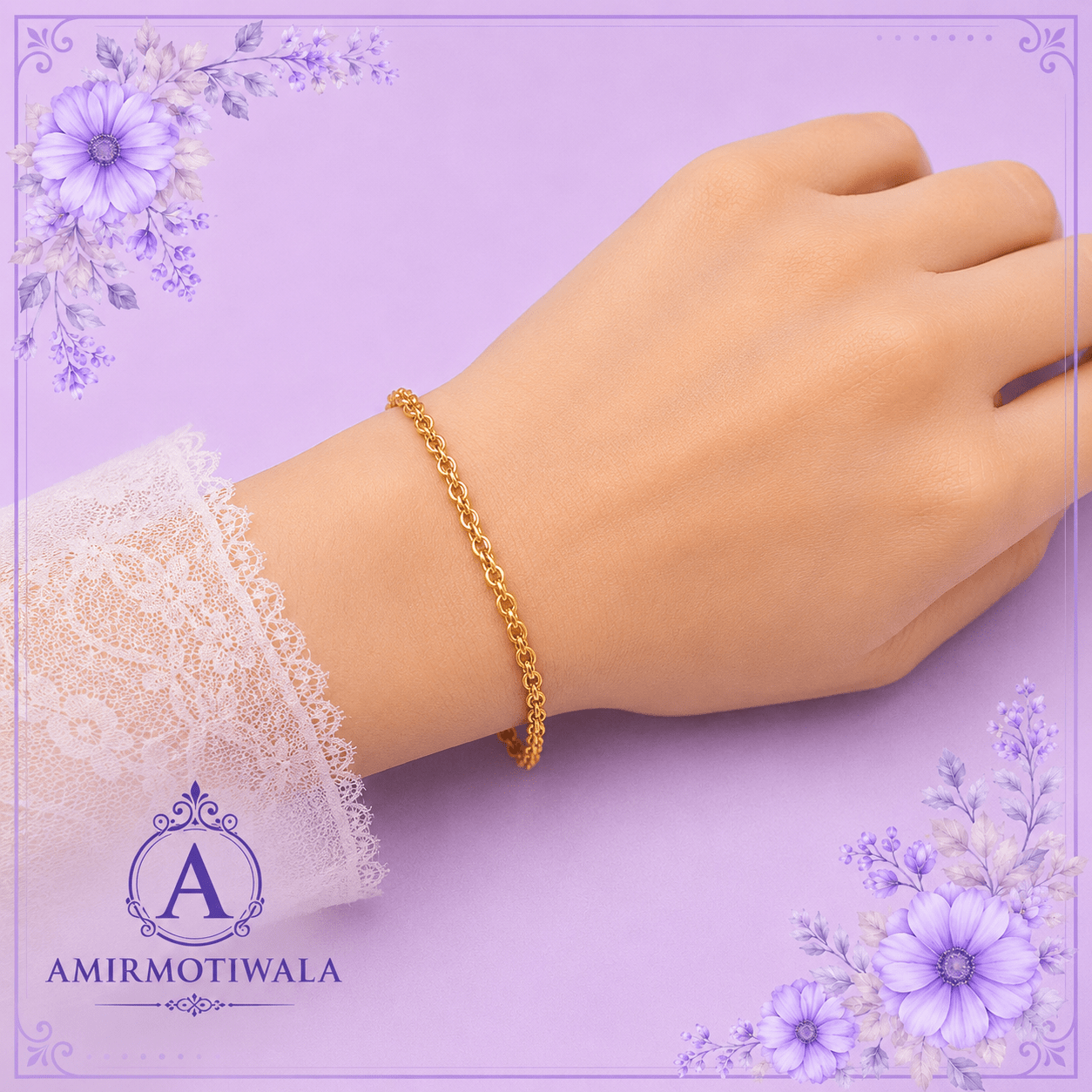 Gold Permanent Bracelet Chain