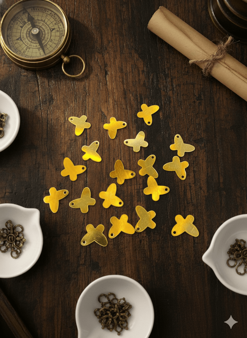 Golden/Silver Butterfly