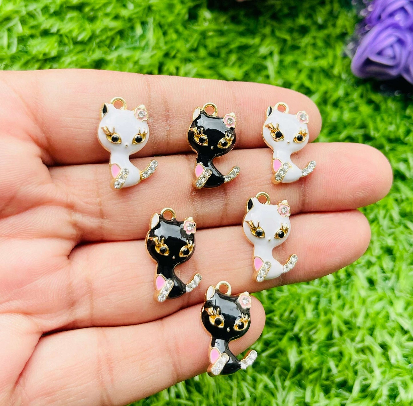 Charms 3d pendant 6 pcs