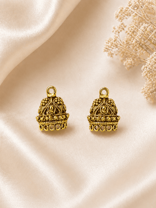 Jhumka Base Golden 1 Pair