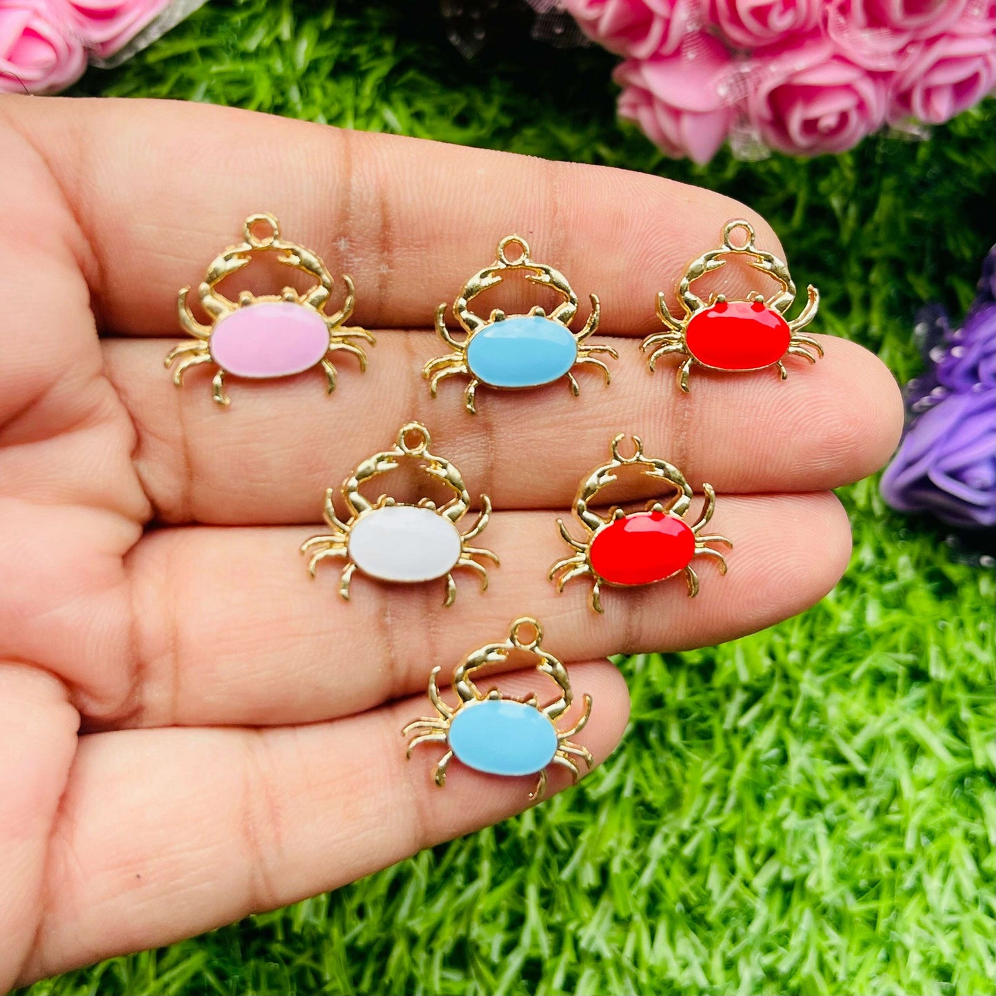 Charms 3d pendant 6 pcs