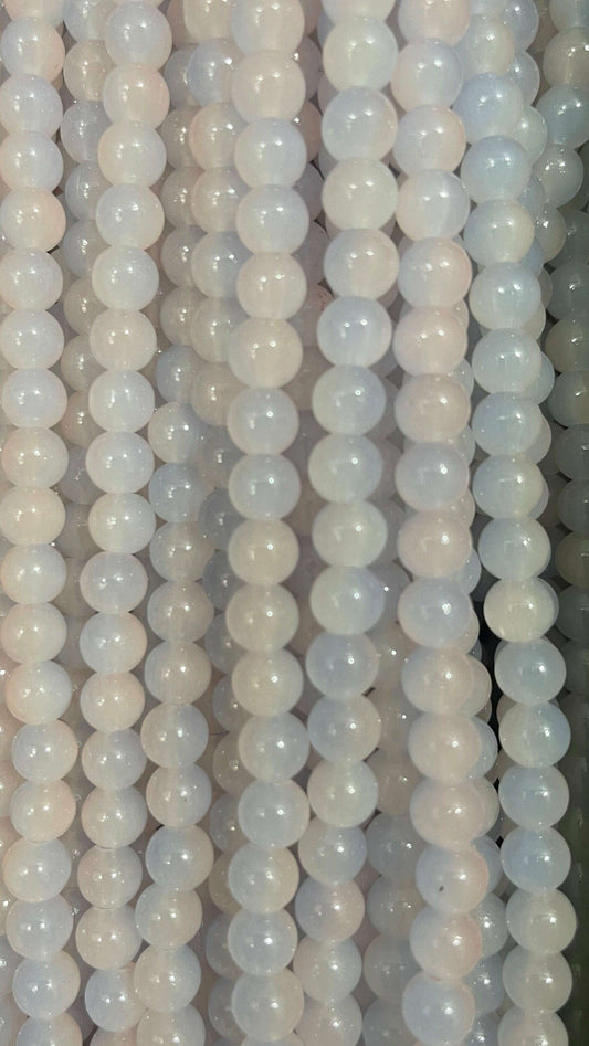 Multicolor glass beads 8mm