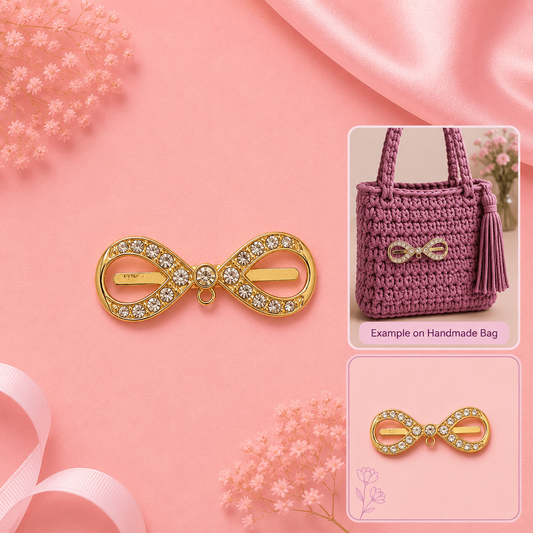Infinity Bow Bag Charm Connector