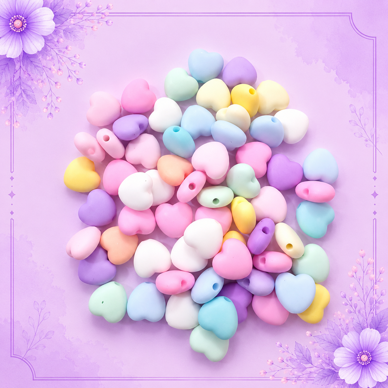 Mixed Matte Heart (20 grams)