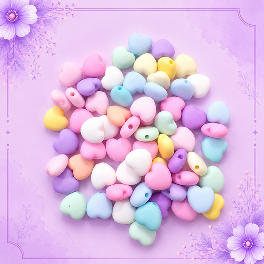 Mixed Matte Heart (20 grams)