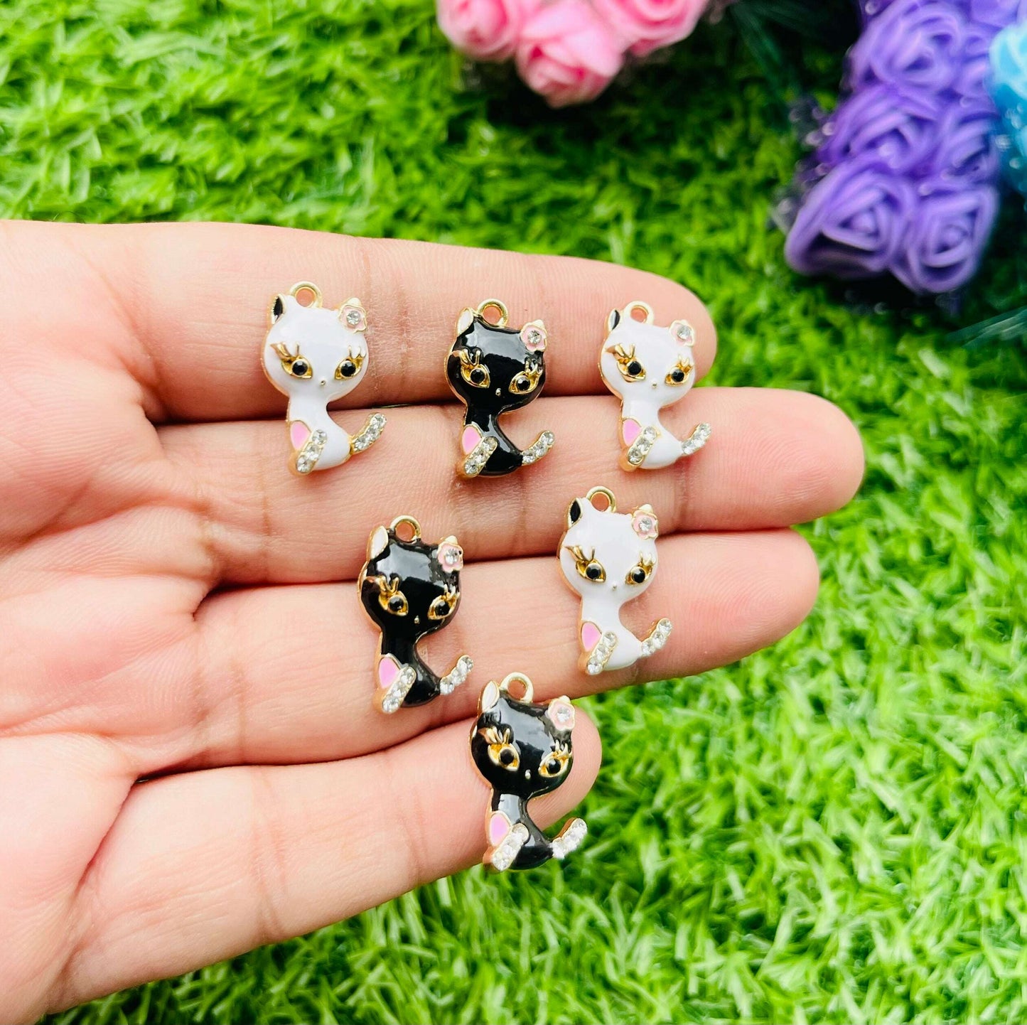 Charms 3d pendant 6 pcs