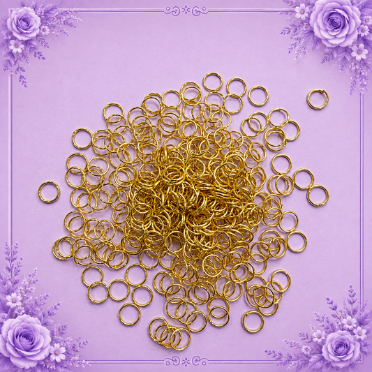Gold-Plated Jump Rings for Jewelry Making