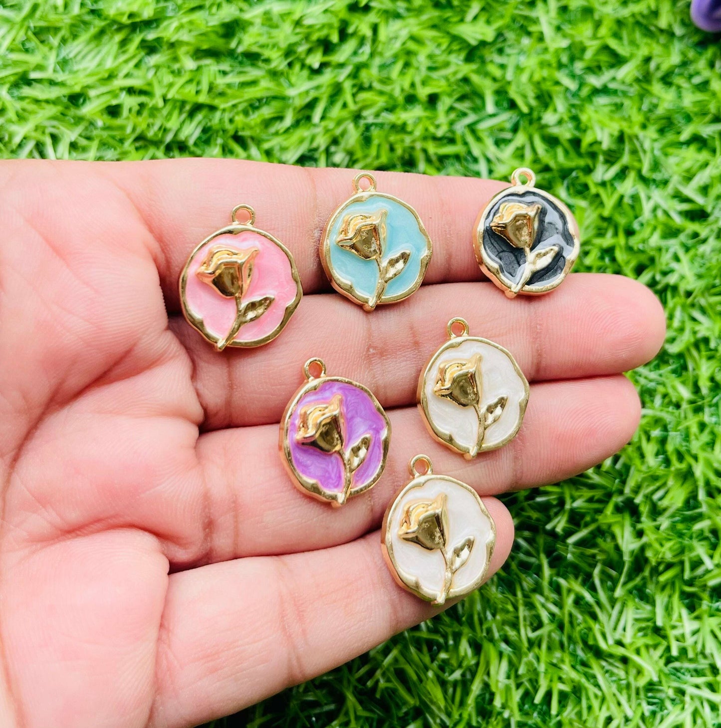 Charms 3d pendant 6 pcs