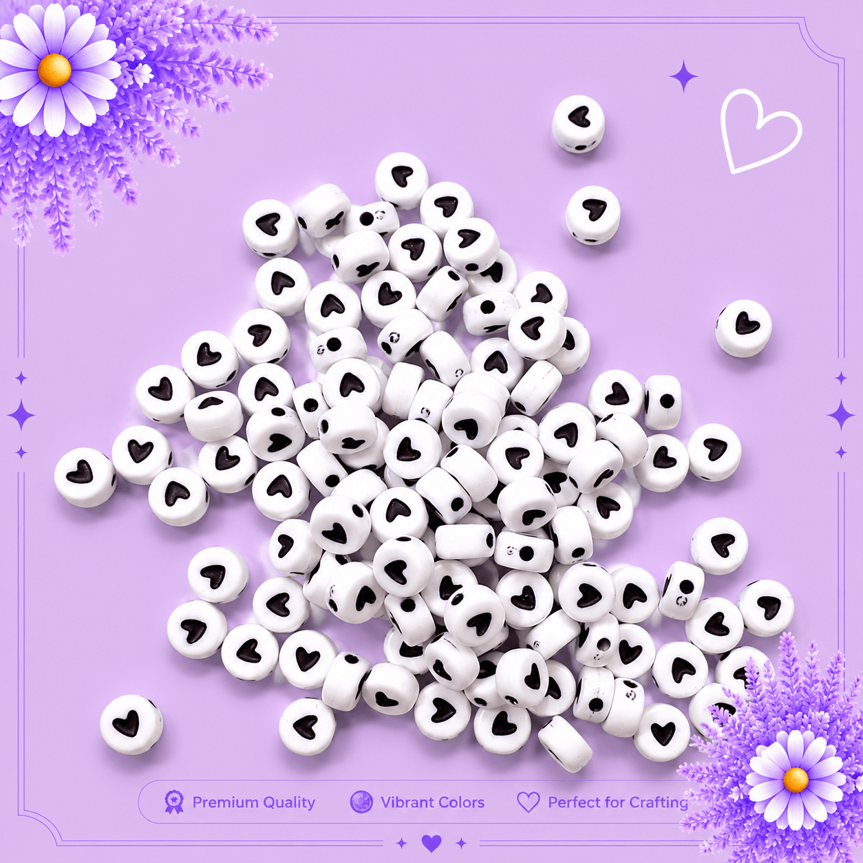 Black Heart Alphabets