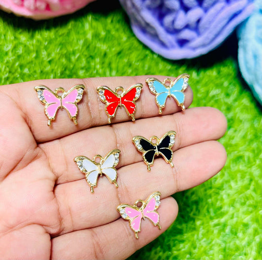 Butterfly Charms 6 pcs