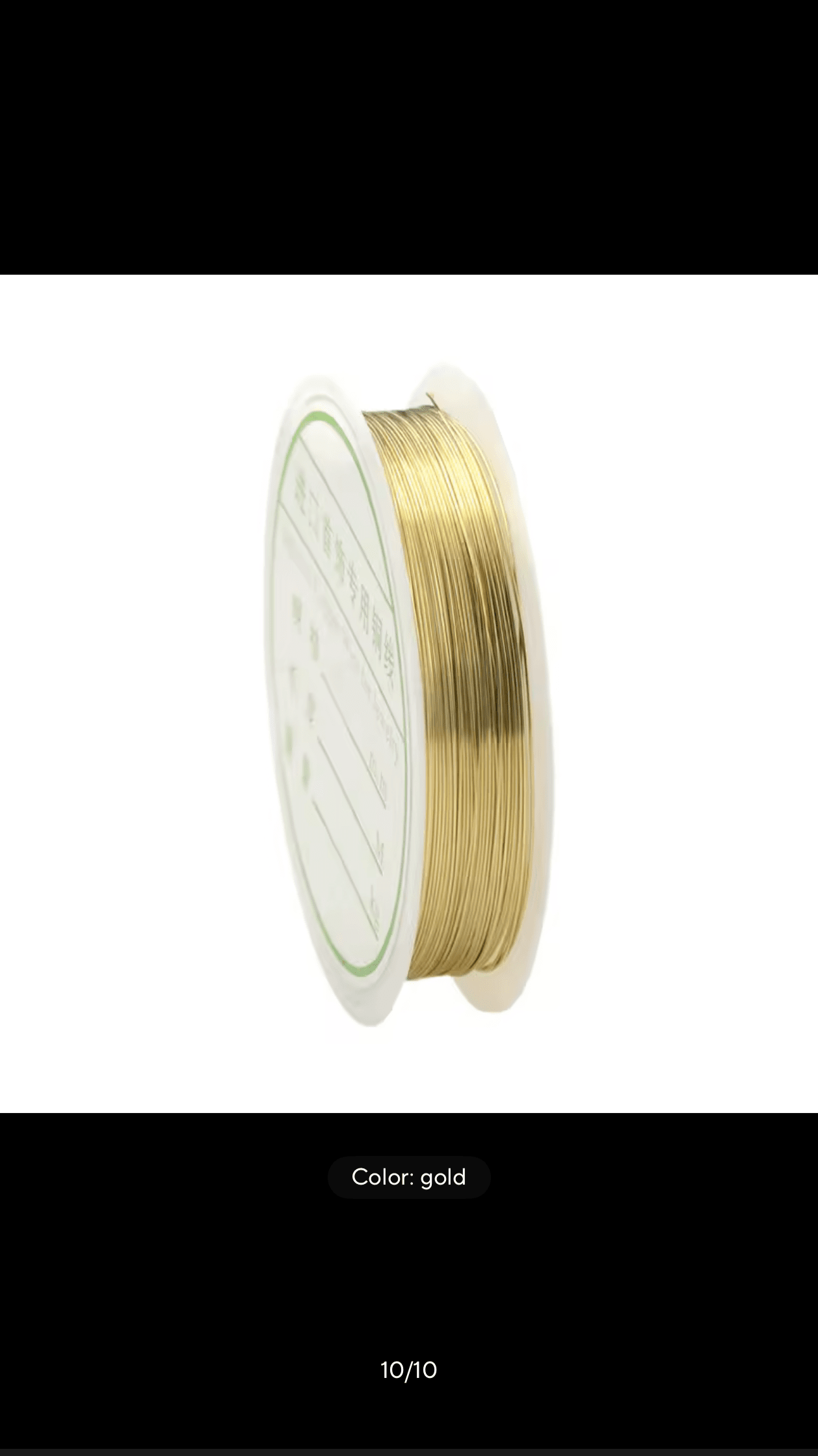 Metal Wire Golden & Silver