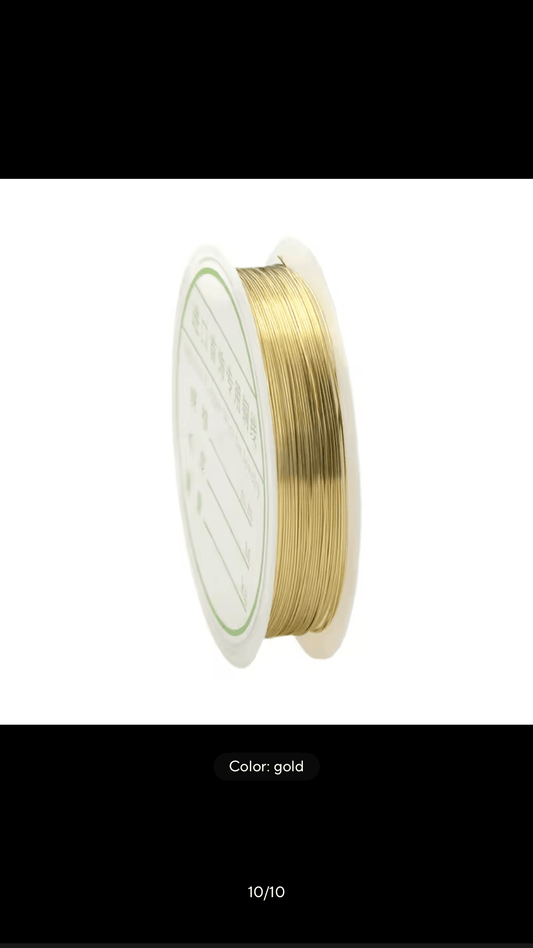 Metal Wire Golden & Silver